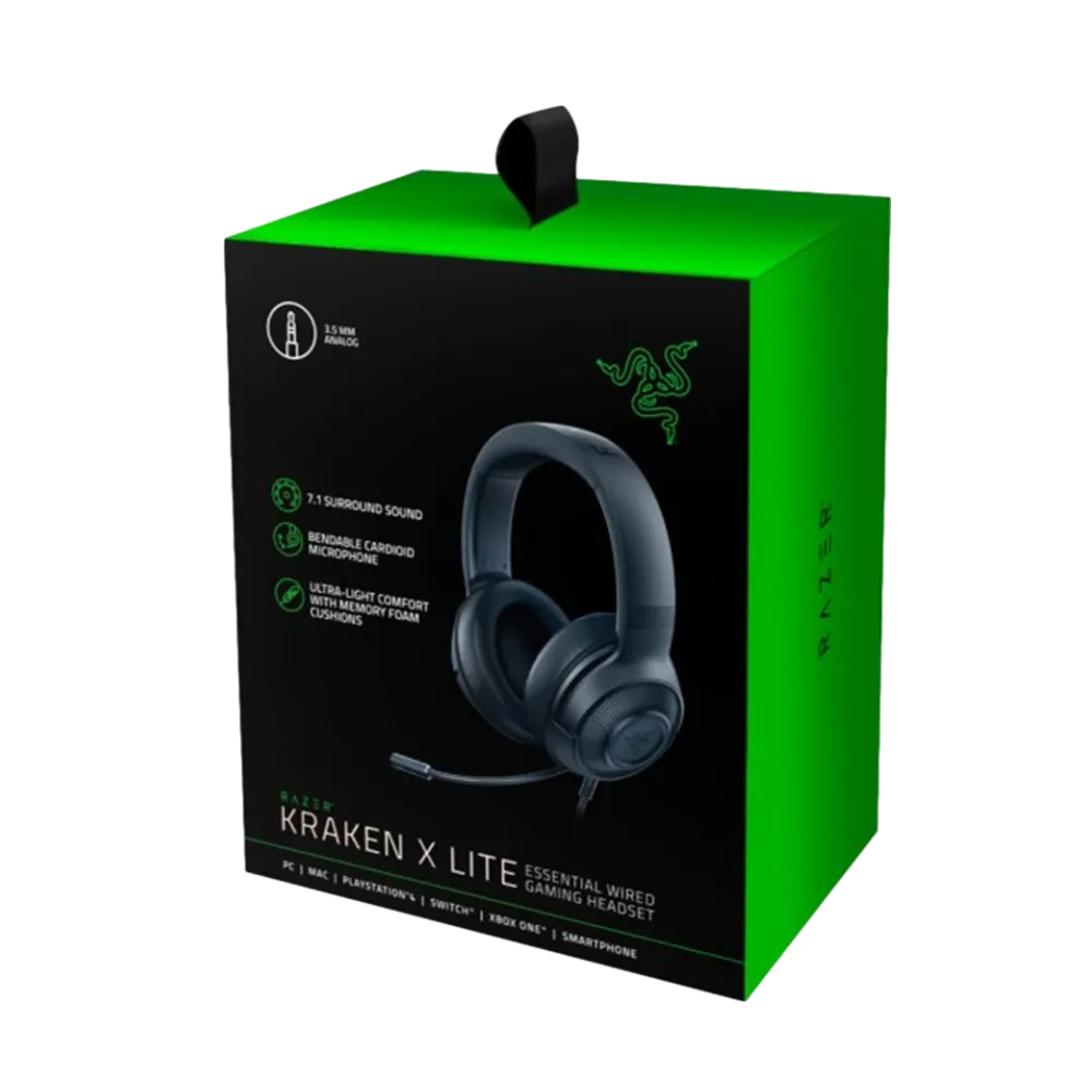 אוזניות גיימינג - Razer Kraken X Lite